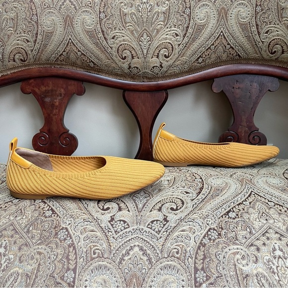 Everlane The Day Glove in ReKnit Flats Slip On Shoes in Mustard Yellow Size 9.5 - Picture 5 of 11